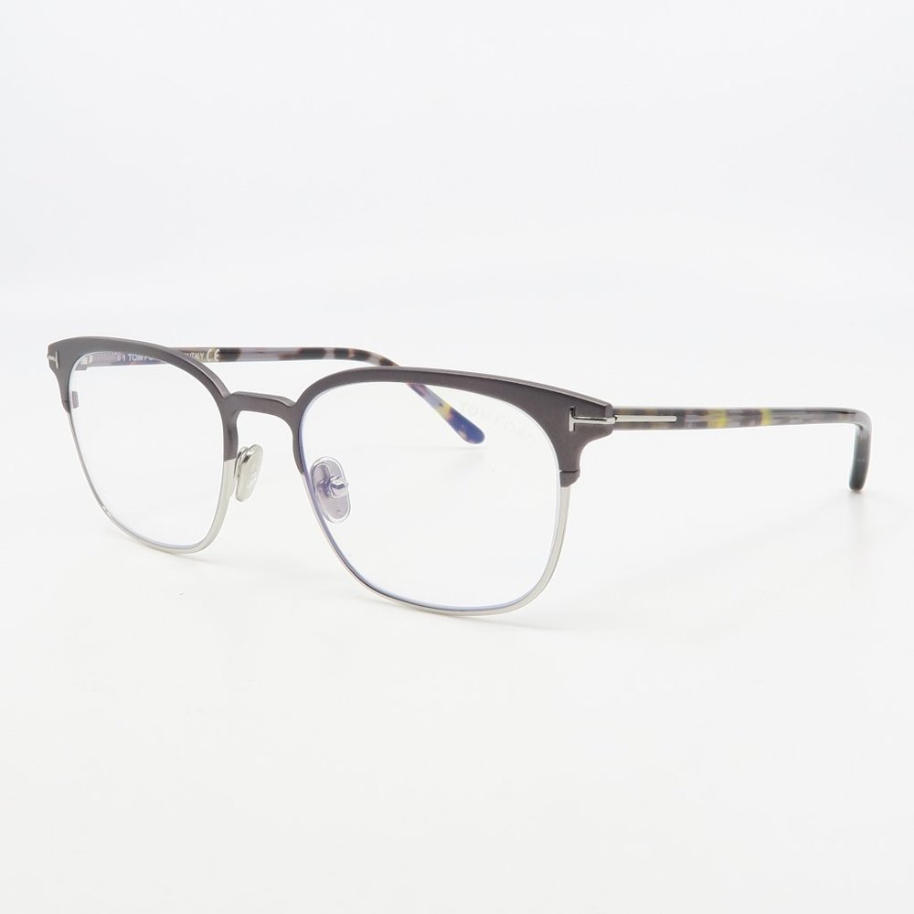Tom Ford TF 5799-B 009 New Matte Gunmetal/ Silver Eyeglasses 53mm with box - Picture 5 of 6